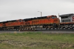 BNSF 7549 and BNSF 7416 pass me as they roll west into the Montana Rail Links (MRL) Helena yd.